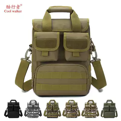 Outdoor military fan supplies Camouflage satchel Outdoor equipment bag Tactical command operation bag Military fan shoulder bag male