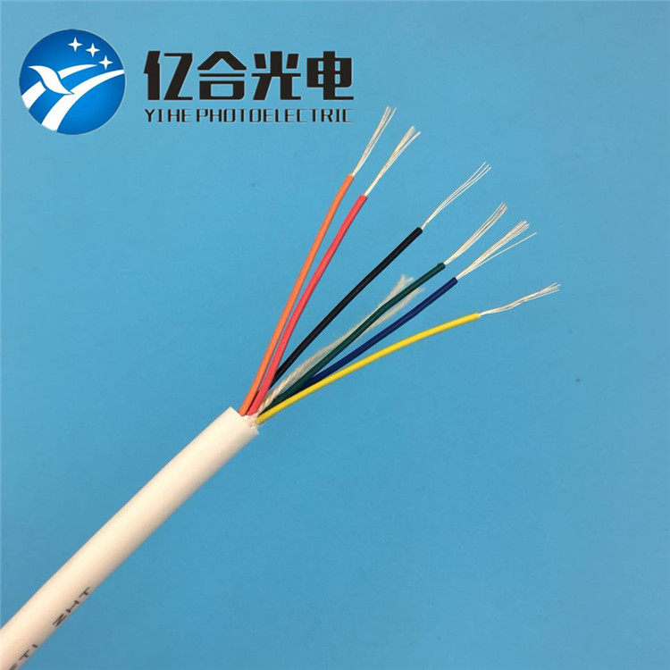 UL2464 6-core white sheathed wire 6C*28AWG positive standard electronic connecting wire 1 1m tinned copper bundle wire