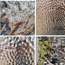 304 stainless steel mirror KTV ceiling water corrugated board 3D stereo decorative ceiling embossed stainless steel water corrugated board