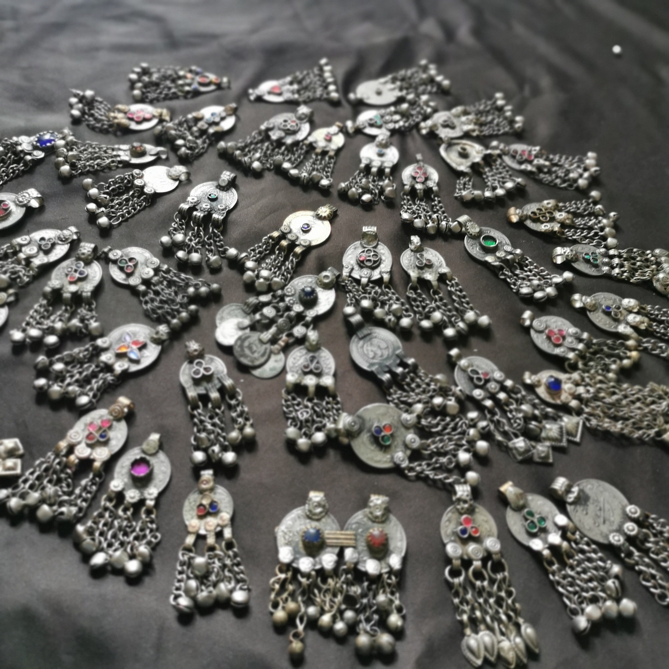 New spot Tribal Light Belly Dance ATS Tribal Wind Performance Bra Waist Chain DIY Accessories Coin Pendant