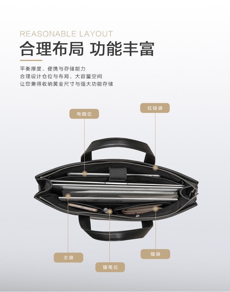 双11预售 Samsonite 新秀丽 Cater系列 男士牛皮公文包 TK9 ¥744包邮(需100元定金)