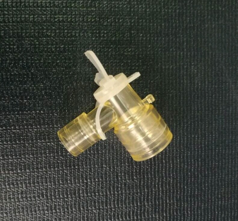 麻醉呼吸机接头管路面罩管子三通直型L型转接头配件接口L弯头