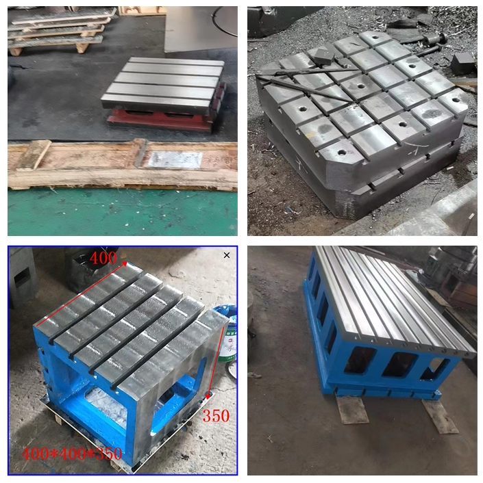 Cast iron square box t-slot workbench platform machine tool increase equal-height square box CNC cushion box cnc horizontal platform