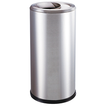 Creative hotel stainless steel covered trash can hall round Hotel outdoor ashtray hotel large smoke extinguishing tube