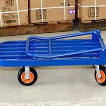 New products silent cart pull cart folding flat car warehouse silent cart push logistics four wheel tool handling