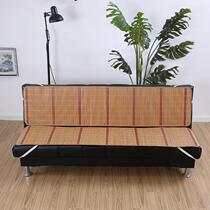 Folding sofa cushion Two-fold bamboo mat cushion Full cover summer sofa bed cushion Easy to fold sofa without armrest