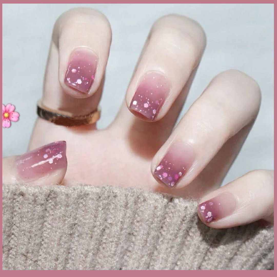 INNUANTIAN NAIL spring and summer new nails appear white moonlight fragments nail jelly jelly skin color