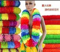 Hawaii Color Ktv Flowers Awards Bar Pop Stars Flower Ring Crypto Neck Ring Chest Set Fabricant Direct