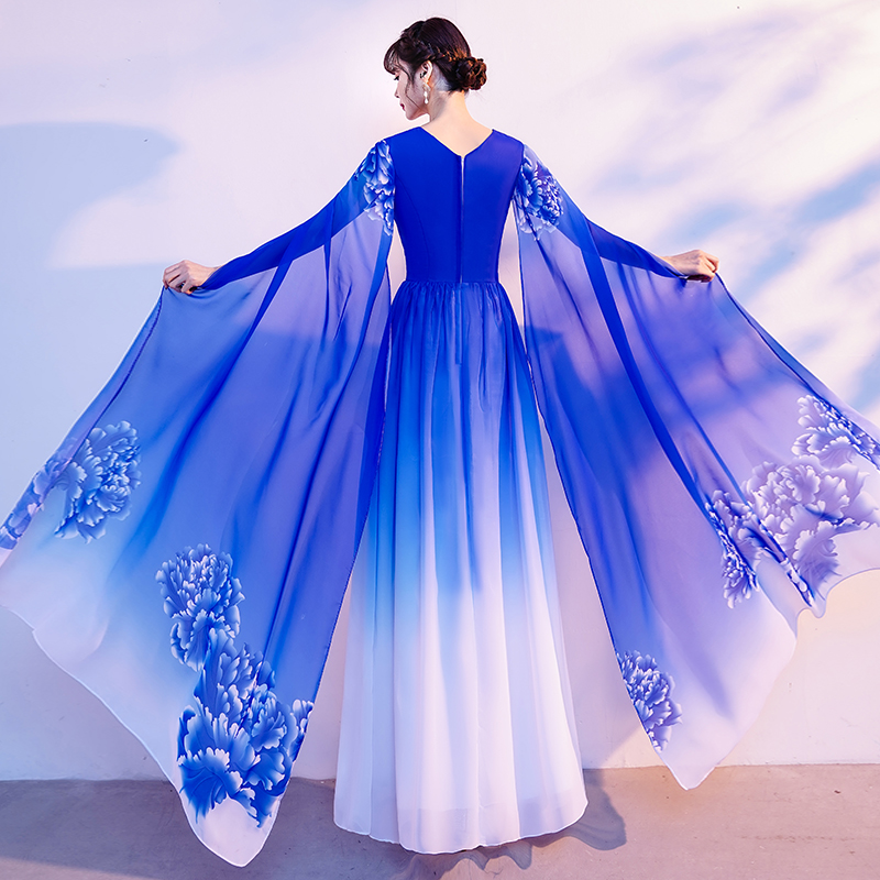 Music high advanced dress, piano, Chinese long skirt, suit, high-quality style, Chinese style Music high advanced dress, piano, Chinese long skirt, suit, high-quality style, Chinese style