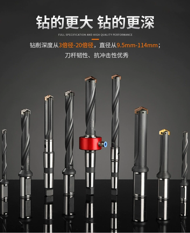 Máy khoan xẻng Chungheng CHTOOLS [chỉ có thanh dao] tay cầm mặt bích chắc chắn có thể thay thế lưỡi khoan mũi khoan nước