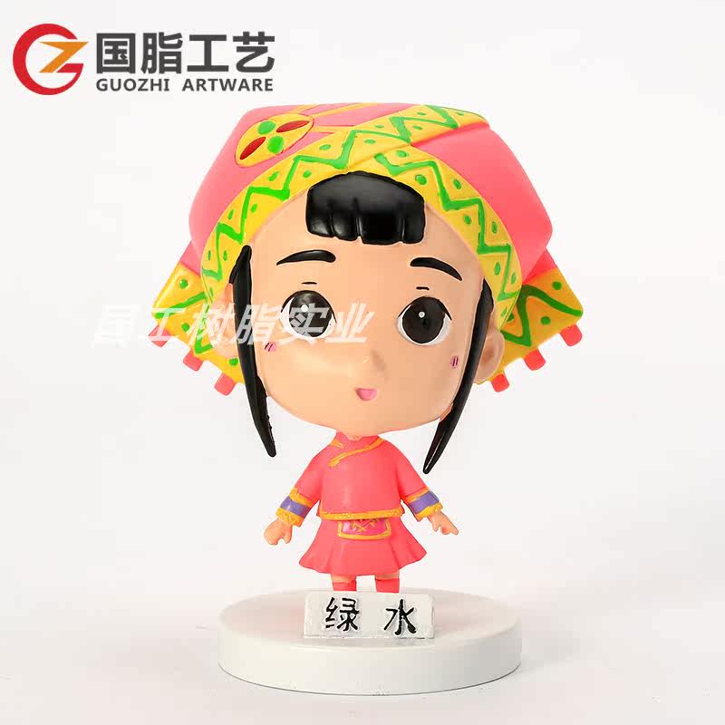 Resin Cartoon Doll ornaments customized animation hand doll resin doll to customize car shaking head ornaments