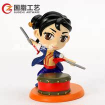 Resin crafts ornaments customized cartoon doll desktop ornaments to customize resin dolls hand customization