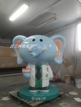 FRP large ornaments customized shopping malls beautiful Chen props custom Square sculpture ornaments to customize logo