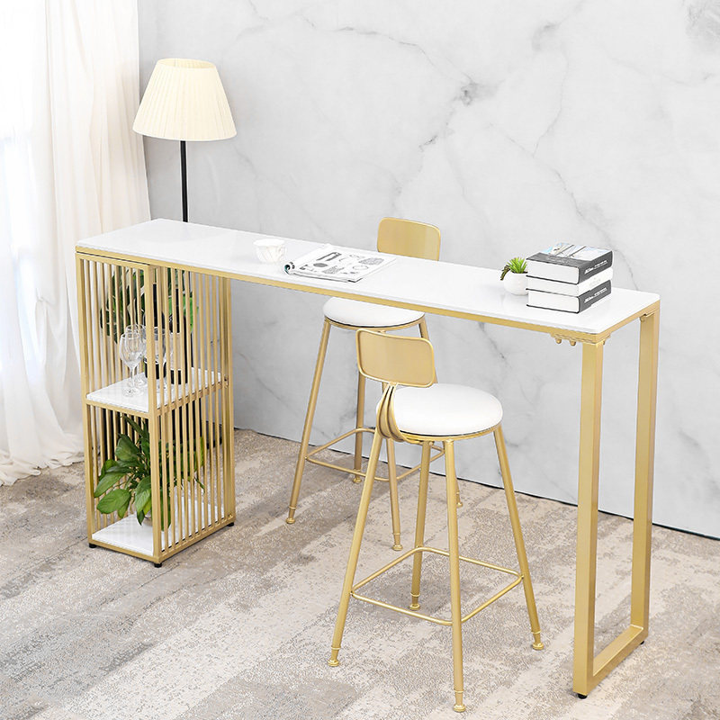 Nordic marble bar table home table living room small partition cabinet kitchen bar modern minimalist high table