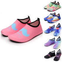 Summer adult children light-fit beach shoes cartoon sport comfort and soft non-slip breathable elastic fabric for boys and girls