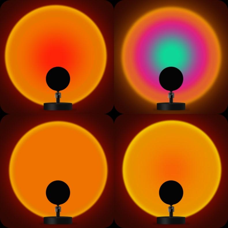 Sunset light atmosphere bedroom photo projection projection sun never sets at dusk lighting sunset light small mini sunset light