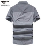 Septwolves, летняя универсальная рубашка, короткий рукав