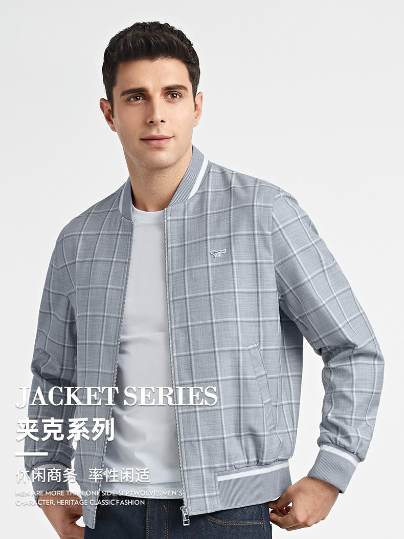 Septwolves, осенняя куртка, бейсбольная форма, коллекция 2021, для мужчины среднего возраста the septwolves / seven wolves 