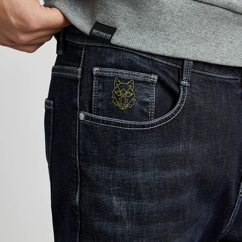 Septwolves, джинсы, осенние штаны, демисезонные повседневные брюки, коллекция 2021, свободный прямой крой