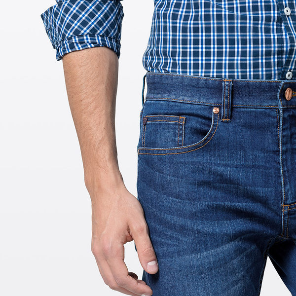 七匹狼 男士牛仔裤 聚划算+优惠券折后￥129包邮（¥209-80）2色可选