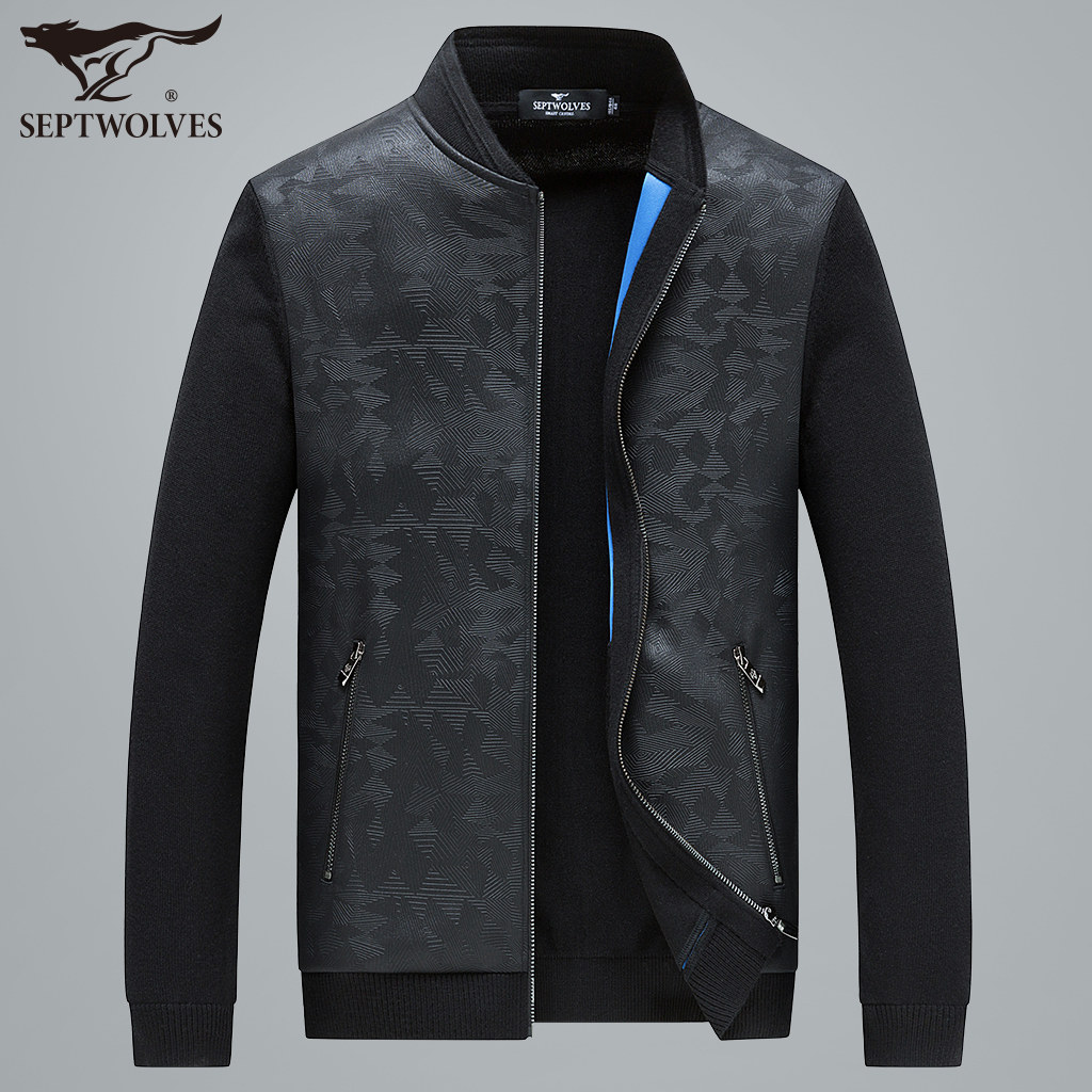 Blouson homme SEPTWOLVES    manches longues en Laine - Ref 3118109 Image 1