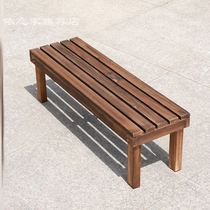 Stool Durable Garden Multilayer Ladder Shelve Shelf Plate Stool Embalming Wood Pine Wood Gardening Outdoor Multifunction