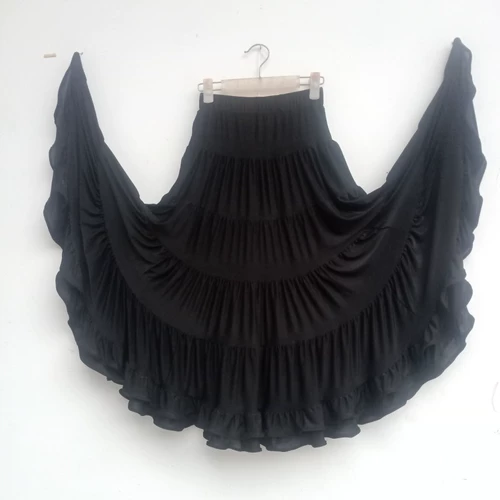 Современная Plaza Latin Pure Color Friends Leaden Осенью зимняя тренировка танцевальная юбка 2370#