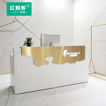 Light luxury wind cashier clothing shop small simple modern counter beauty salon bar table studio reception desk