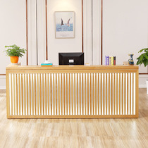 Cash Register front desk retro simple modern creative Japanese solid wood counter Chinese shop small bar reception desk