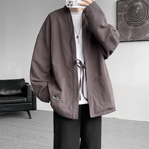 8XL-M 特大码夹克男新中式道袍双面穿风夹克外套男JK1308P118图片