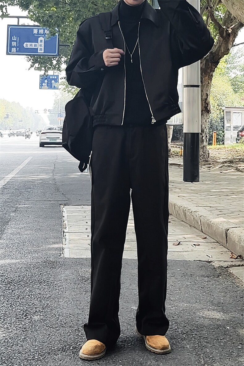 秋冬加厚毛呢小西裤男士休闲裤商务修身直筒长裤子8250/P55/控88,男装西裤,星座1412-2