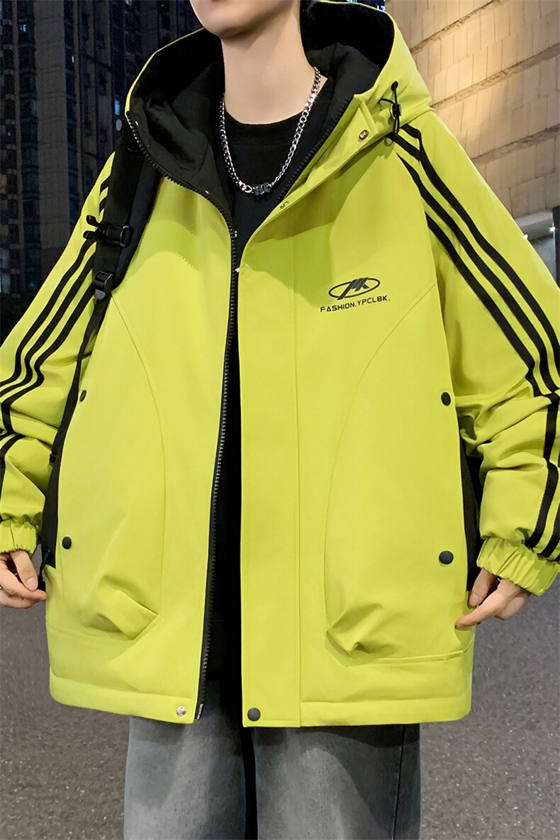 数据款秋冬季加绒加厚青少年连帽夹克男潮牌设计感外套JK8801-P75,男装夹克,星座301D(原星座1004-8）