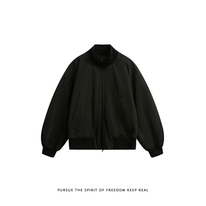 JK741-M-3XL-P45-现货-美式cleanfit短款飞行员夹克立领外套图片