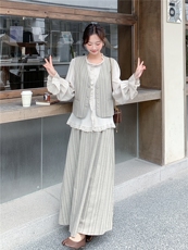 2026年春季新款休闲连衣裙3件套套装，女装连衣裙，鑫鑫美