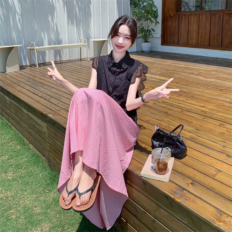 现货搭配一整套减龄时尚穿搭套装裙两件套连衣裙2938P145K218,女装连衣裙,2C029