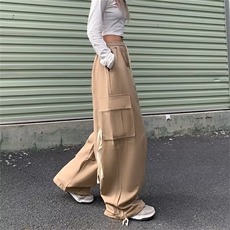 工装裤男韩版潮流大口袋帅气2023夏季新款ins宽松长裤K3948-P51，男装休闲裤，星座412-3