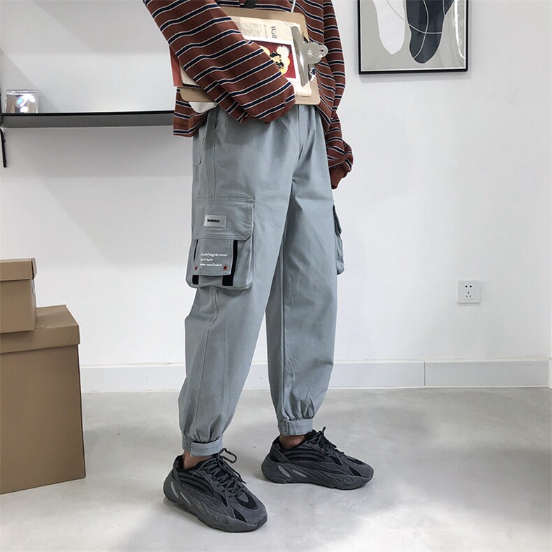 港风工装休闲九分裤MLDZ,男装休闲裤,电商D321A