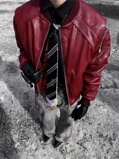 痞帅外套男高街潮牌港风日系韩版潮流宽松夹克513APY2396P102，男装皮衣，星座513A