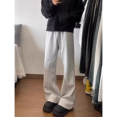 美式时尚微喇卫裤男秋季潮牌痞帅炸街弯刀裤子设计感高个子运动裤，男装休闲裤，星座506A