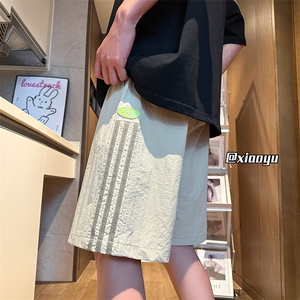 XZ616 夏季新款薄款冰丝速干裤网孔透气设计感短裤TY2505 P35控48图片