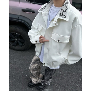 ZN0102-P68 小众设计感潮牌外套2025男女春季高级感痞帅上衣夹克图片