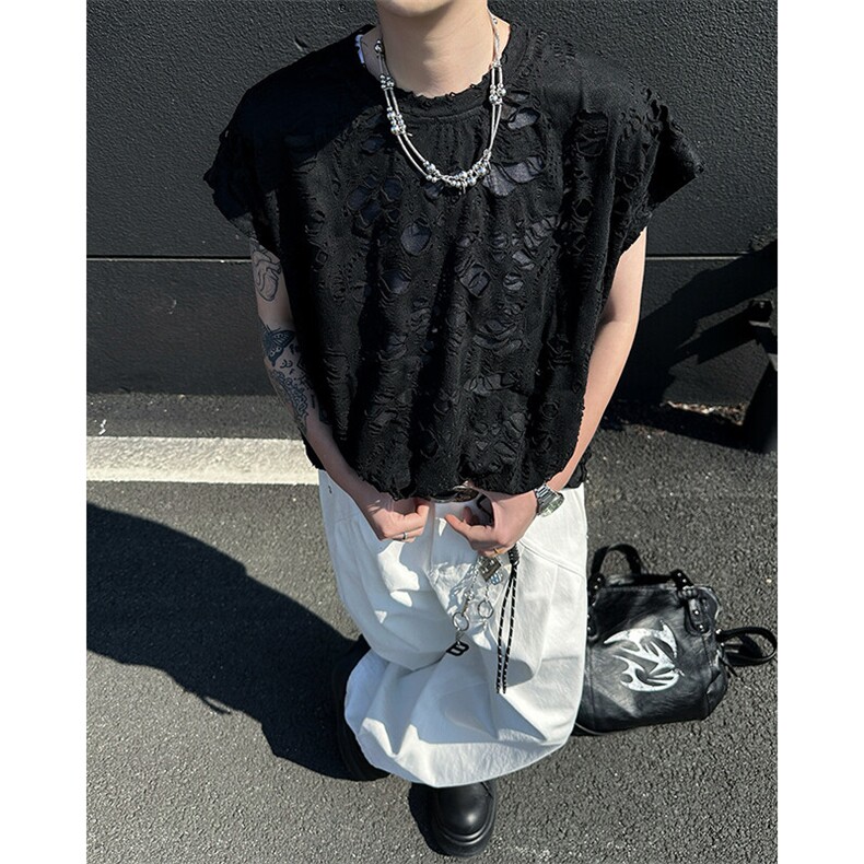 8XL-M 重磅！特大码短袖T恤背心男宽松休闲百搭 篮球服DX318P28图片