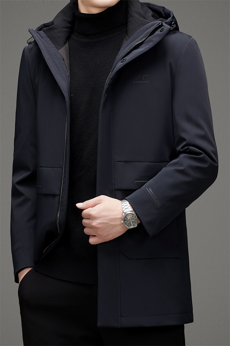 新款羽绒服男常规冬季连帽中青年男士保暖潮流外套MSNAY7076-P365图片