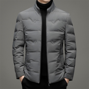 羽绒服男短款冬季中年男士爸爸防寒外套老人冬装MYYL166-180图片