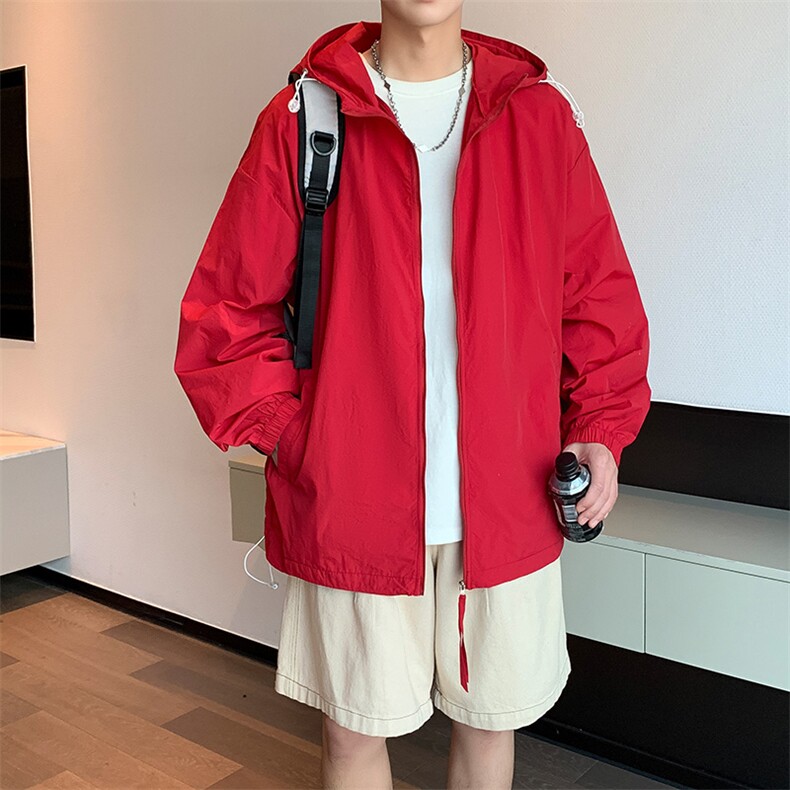夏季中性风高品质40D尼龙皱时尚纯色防晒衣DSA157B-F7777-特P34,男装防晒衣,电商A157B
