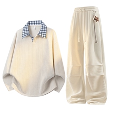 美式潮牌宽松休闲套装A161-MT-2602TZ-P80，男装休闲套装，电商A161