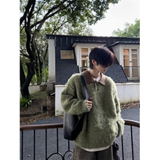 百搭日系简约慵懒气质ins流行新款原宿潮流文艺时尚长袖毛-M4066，男装卫衣，星座601-1