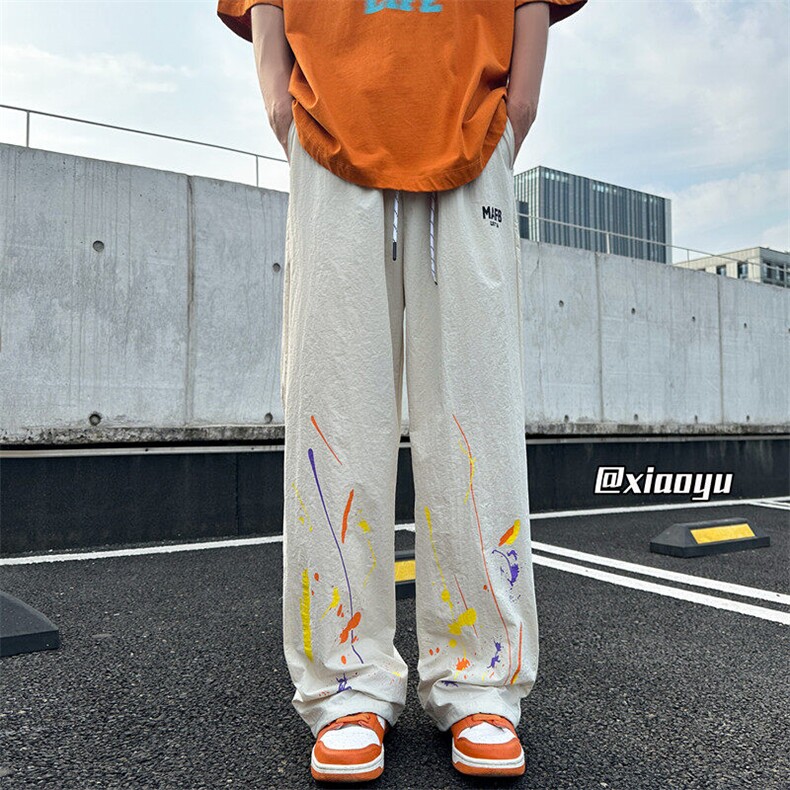 XZ616 夏季新款百搭泼墨速干裤休闲长裤TY2498 M-5XL 特P30控58图片
