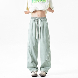 休闲裤男夏季新款港风宽松工装裤阔腿裤CK8201-P42图片