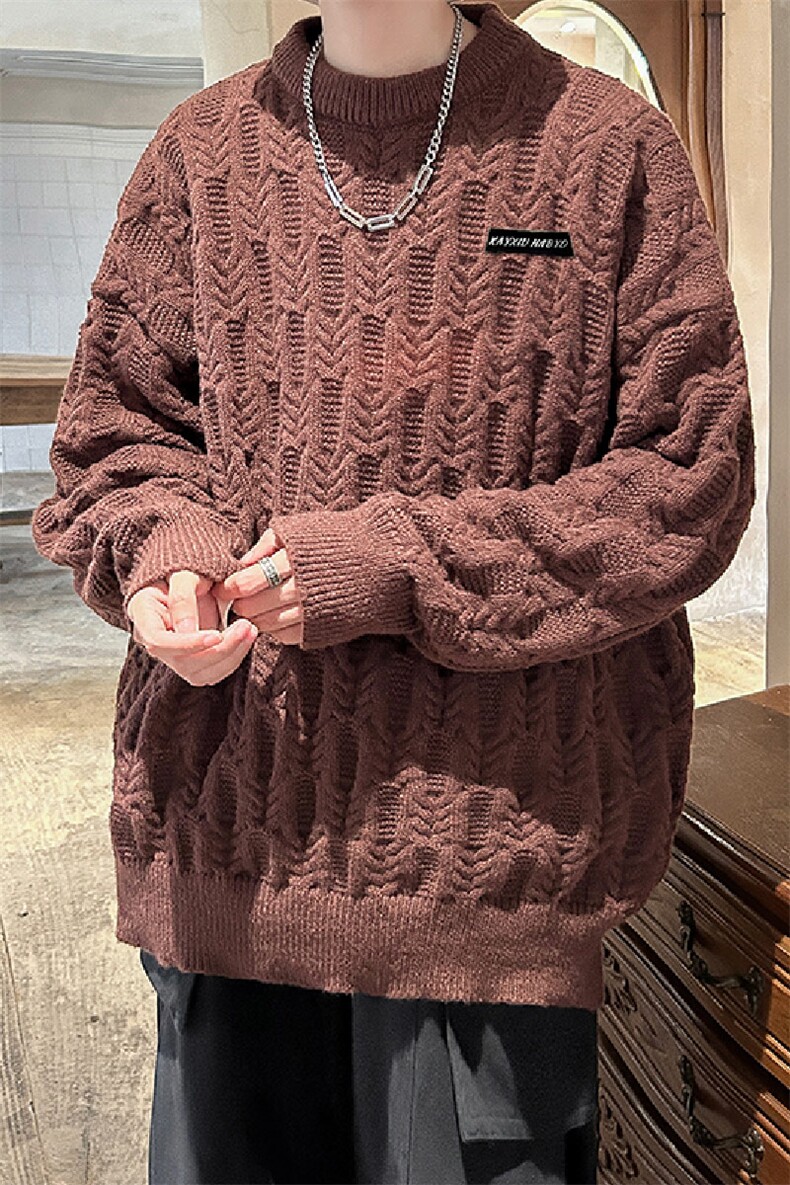 cityboy！贴标毛衣男士加厚麻花线衣男针织衫男XH05-P60,男装针织衫/毛衣,电商B367
